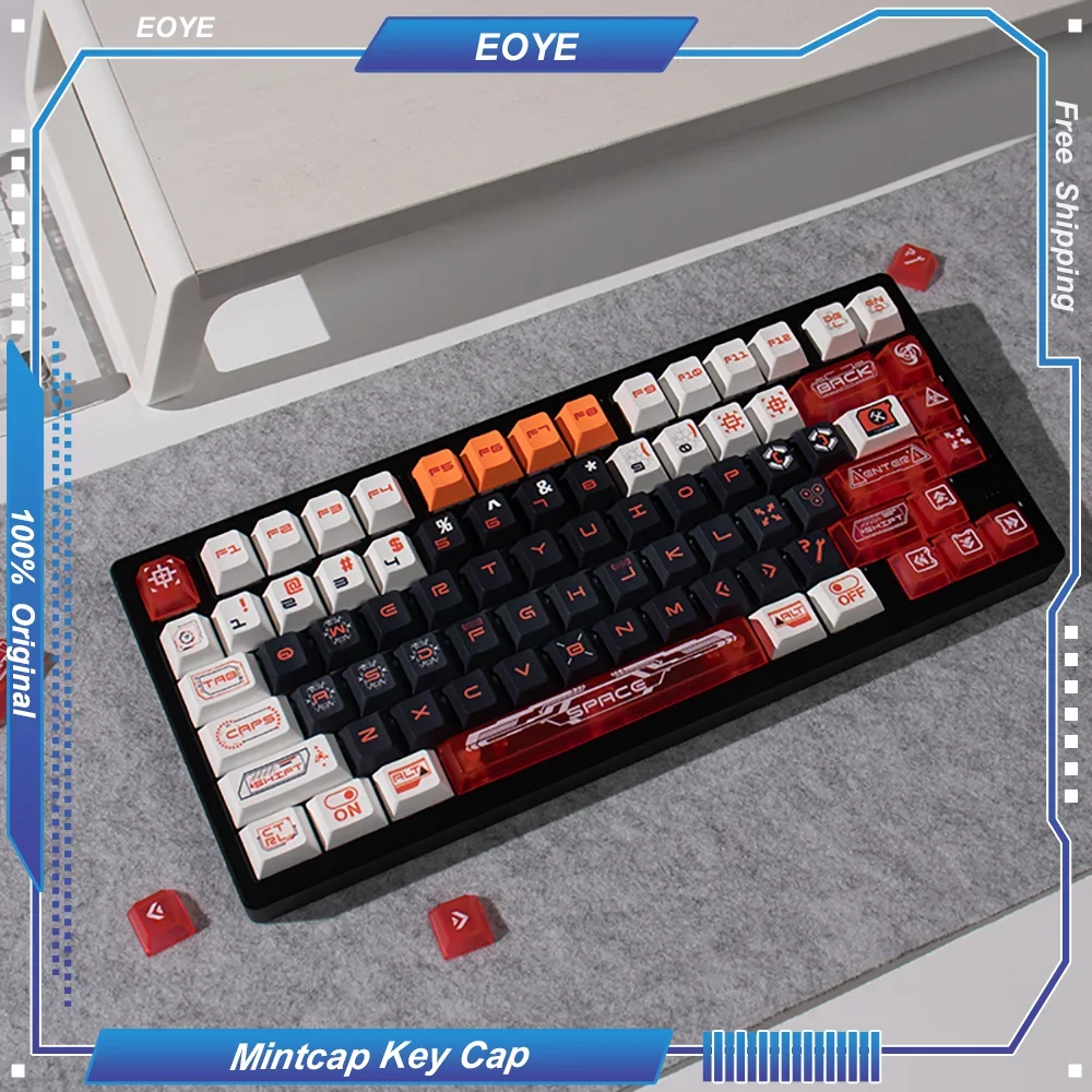 

Mintcap 157 Key Caps Keycaps PBT PC Original Profile Pad Printing Thermal Sublimation for Customized Mechanical Keyboard Wooting