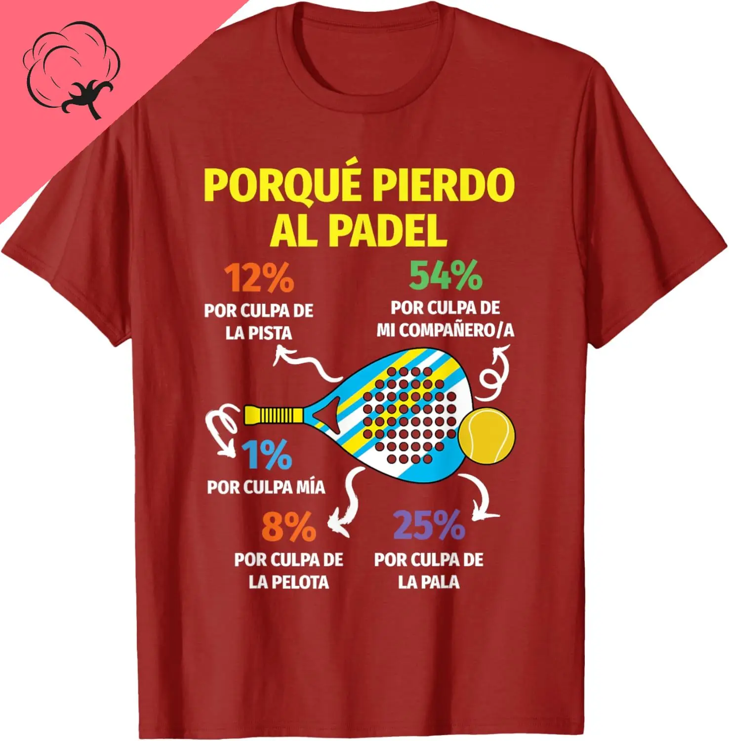 Why I Lose At Padel Sport Game Funny Padel T-Shirt Breathable and Comfortable Cotton Couple Camisas Streetwear