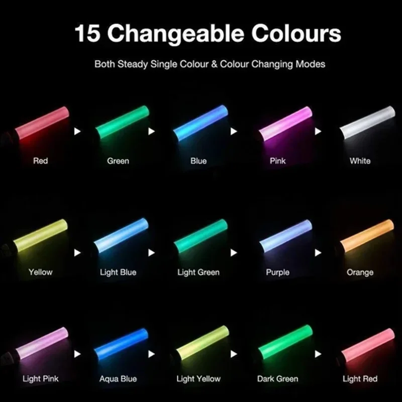 15 Colors Lightstick Kpop Light Glow Stick Luminous Concert Light Stick Warning Flash Stick Idol Concert Party Glowing Props