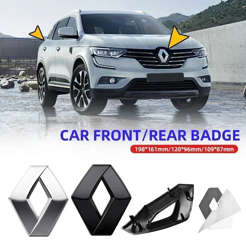 3D-эмблема Renault из ABS-пластика, наклейка на переднюю часть автомобиля, значок на багажник для Renault Grand Scenic XMOD, Megane, Clio 4, Laguna 2, 3, Coupe, RS