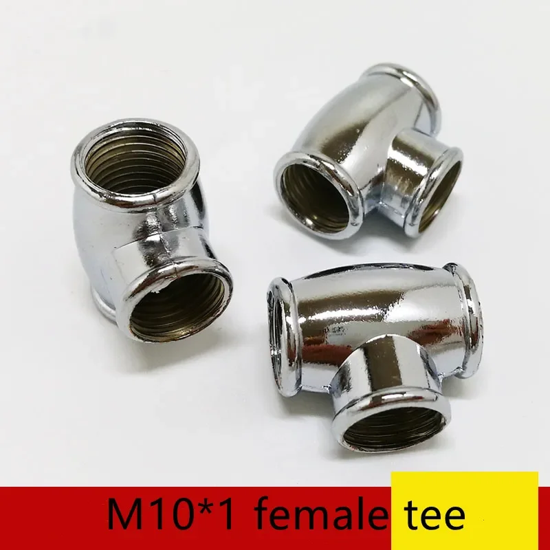10pcs M10*1 Internal Tooth Tee Joint Hollow Tooth Tube T-shaped Adapter Lighting Fixture Moxibustion Clip DIY Bracket Accessorie
