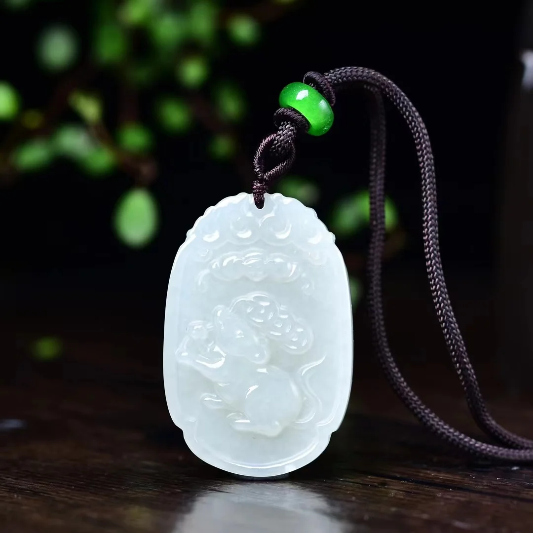 Exquisite  Hetian Jade Twelve Zodiac Signs for Men and Women Pendant Jewelry 3185#-3190#