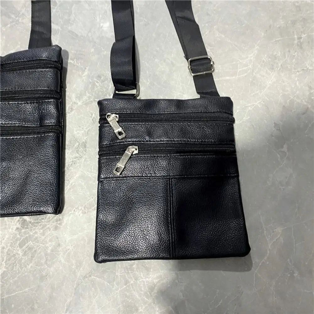 Men Shoulder Bag Compact Phone Wallet Streetwear Style Durable Crossbody Pouch Business Organizer For Daily Outdoor Activities