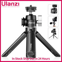 Ulanzi U-Vlog lite Mini Tripod with 360° Ball Head & Cold Shoe Selfie Stick Tabletop Tripod for Camera iPhone Android Phone DSLR