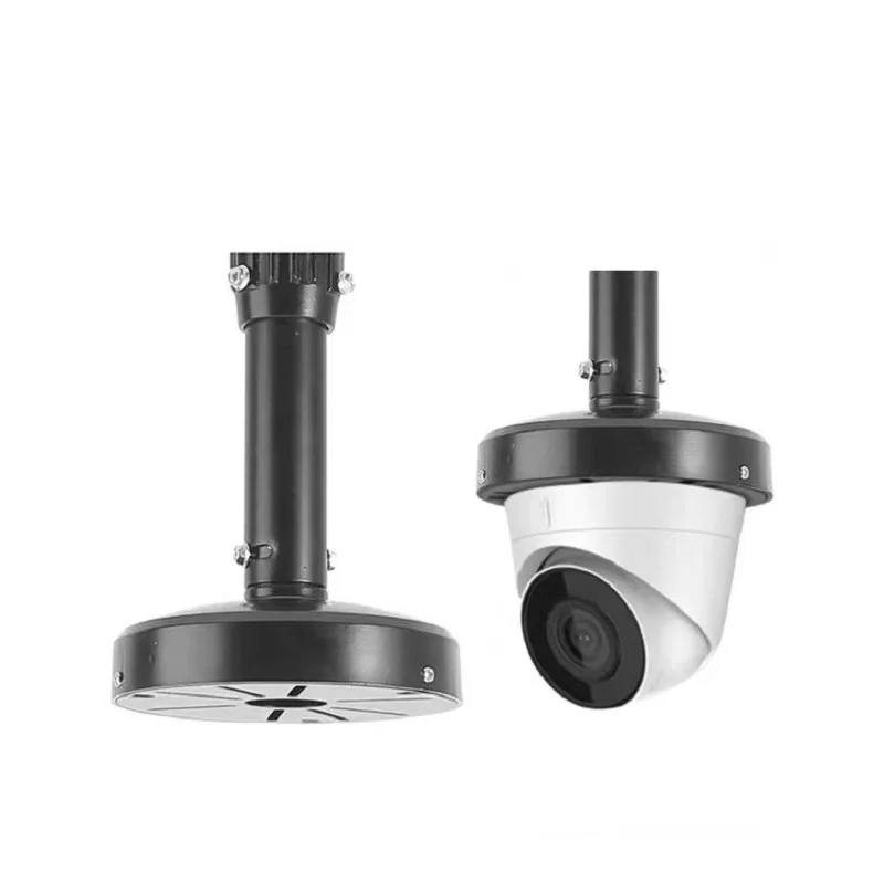 Pendant Mount Lifting Bracket for All  Turret Dome Camera Aluminum Alloy Black 30CM-60CM Adjustable