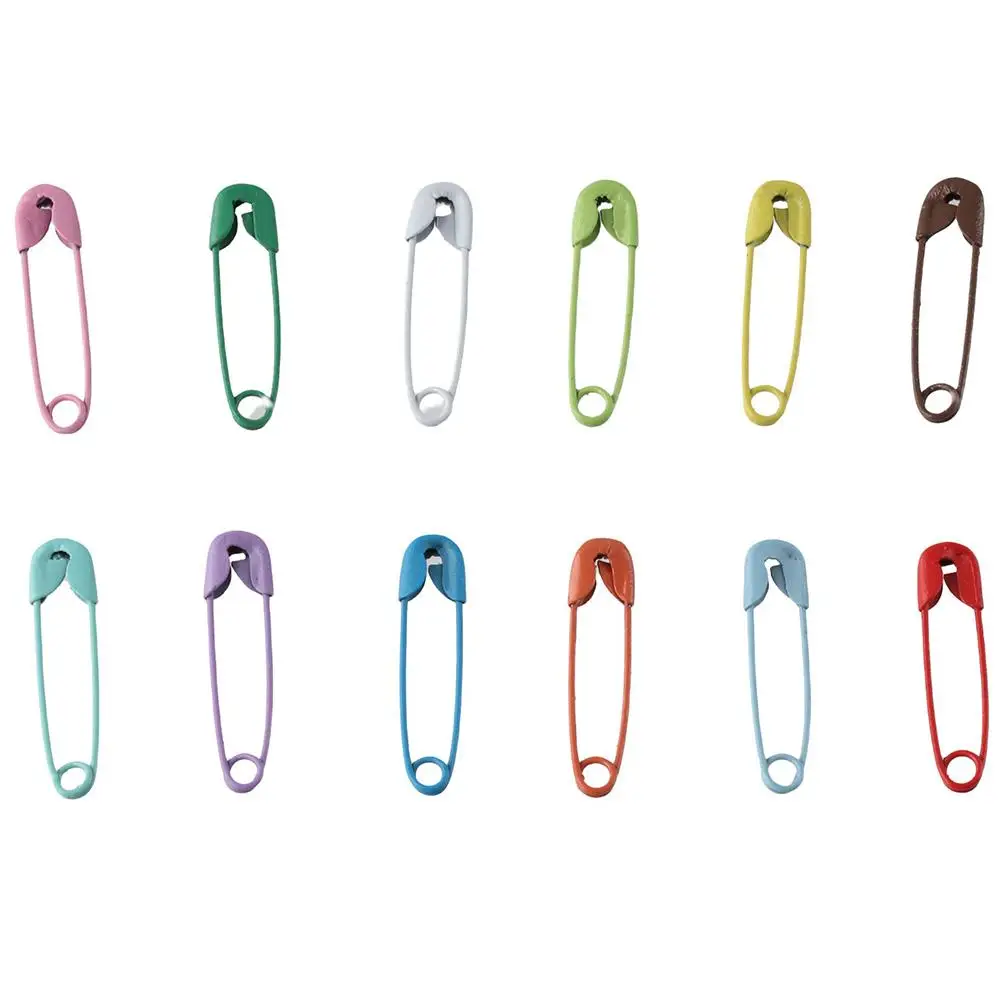 250 PCS Mini Safety Pins Jewelry Making Colored Metal Safety Pins Assorted 19mm Colored Safety Pins Sewing