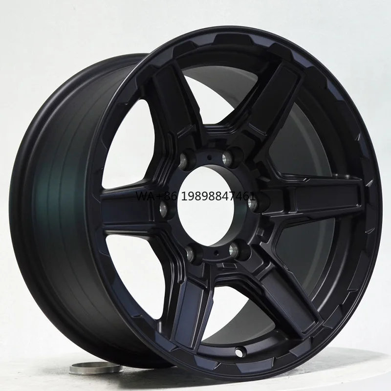

for Passenger Car Wheels 16 17 Inch 5&6 Holes Classic Multi Spokes Black Aluminium Alloy 4x4 Cast Rims Wholesale SUV