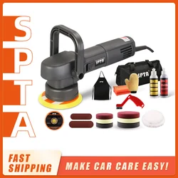 SPTA 5inch 780W Dual Action Polisher 8mm Random Orbit Professional Polishing Machine Electric Buffing Polisher Car Beauty Tools