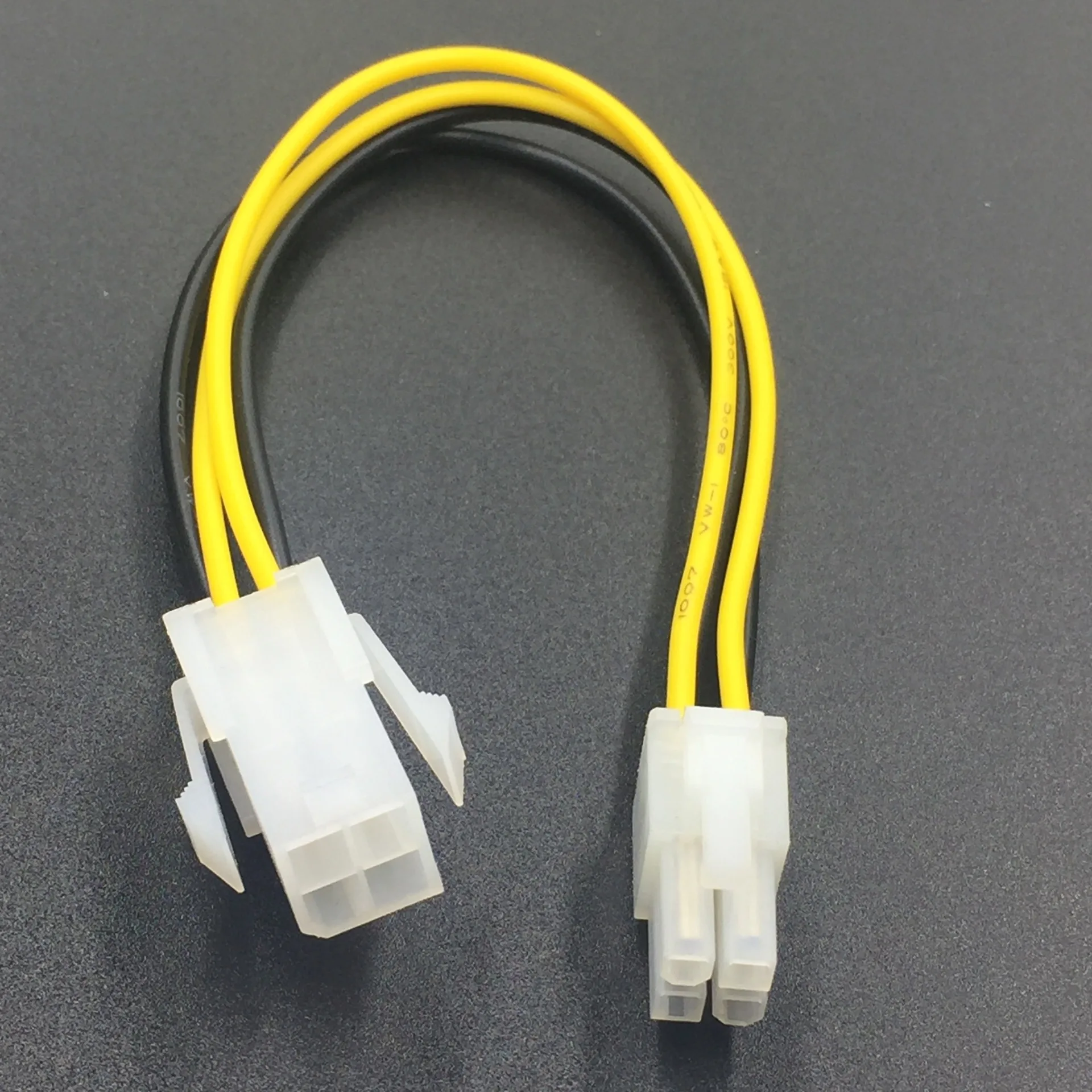 2PCS ATX 4pin Netzteil Kabel 20cm ATX 4 Pin Stecker auf Weibliche PC CPU Netzteil Verlängerung kabel