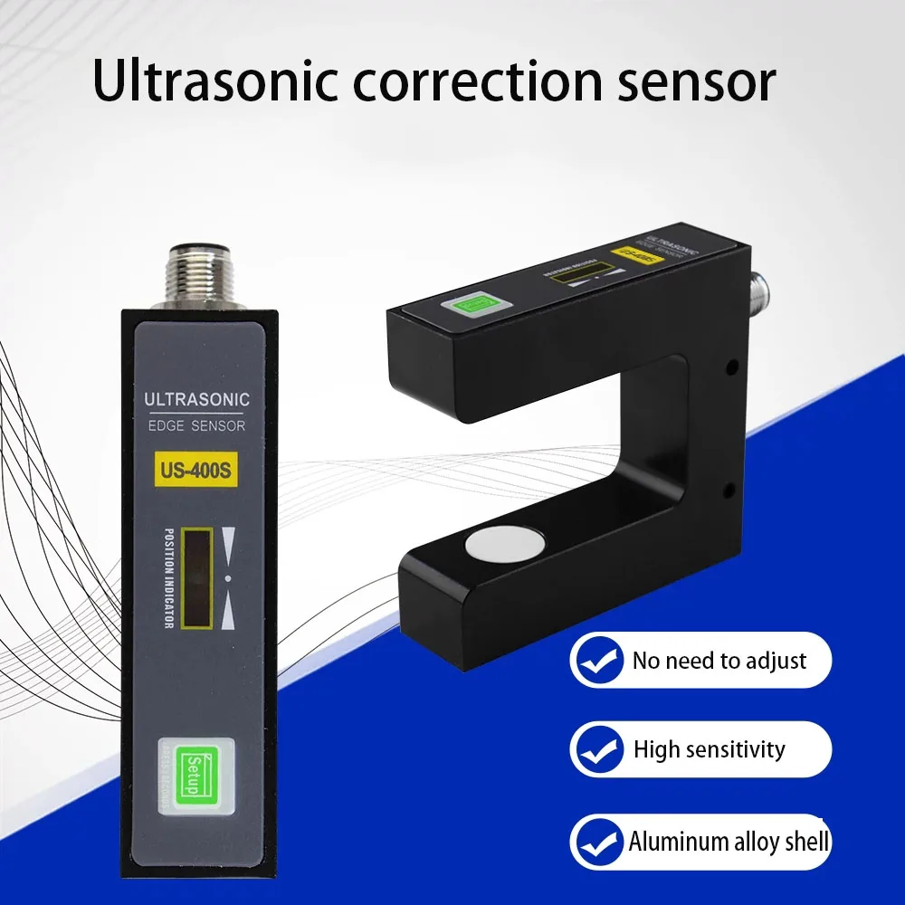 US-400S high-precision ultrasonic sensor photoelectric correction sensor DC12-24V