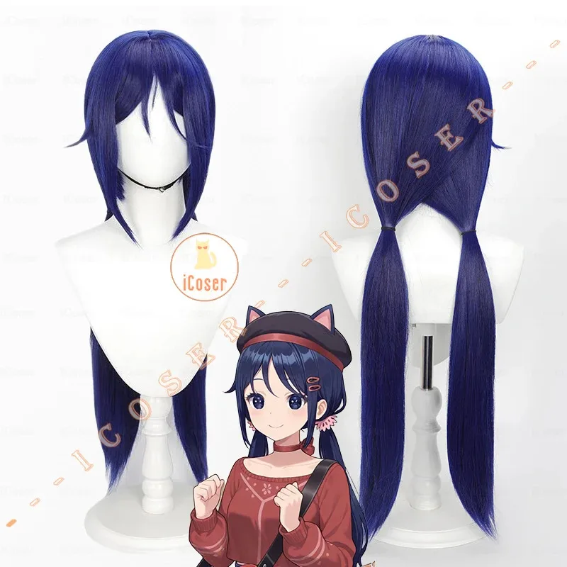 

Сумасшедший Мита, парик для косплея, повязка для волос MiSide, красные заколки для волос, синяя веревка для волос, головные уборы, вечерние на Хэллоуин для женщин и девочек, реквизит, карнавальные подарки