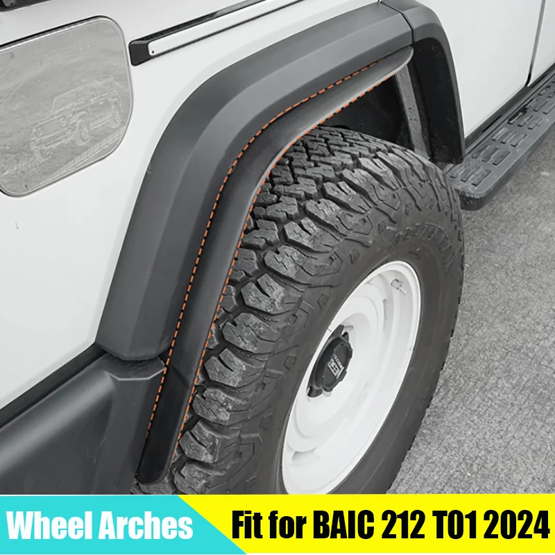 Car Widened Wheel Arches Suitable for BAIC 212 T01 2024 2025 2026 Modified Auto Wheel Widening Adjustable Mudguard Accessories