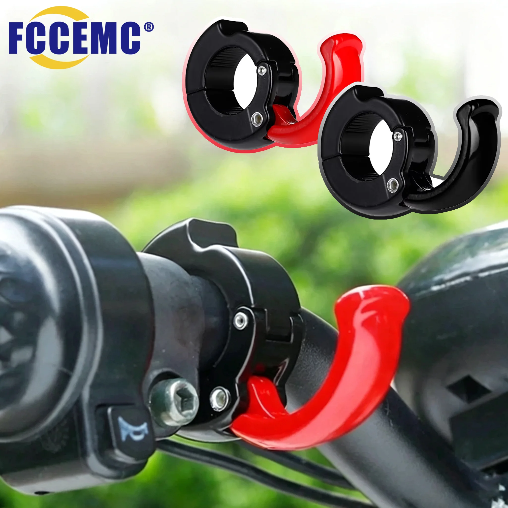Cycling Helmet Shopping Bag Convenient Hook Aluminum Alloy No-Drill Hook For Bike Bicycle Scooter E-bike Motorcycle Accessories