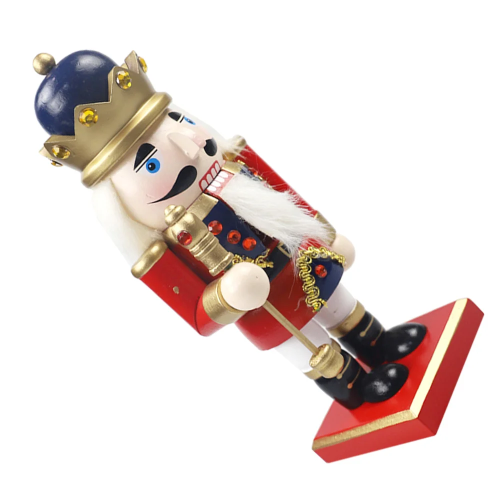 

Wooden King Soldier Nutcracker Christmas Wood Nutcracker Decoration Tabletop Xmas Ornament Desktop Decor Wooden Nutcrackers