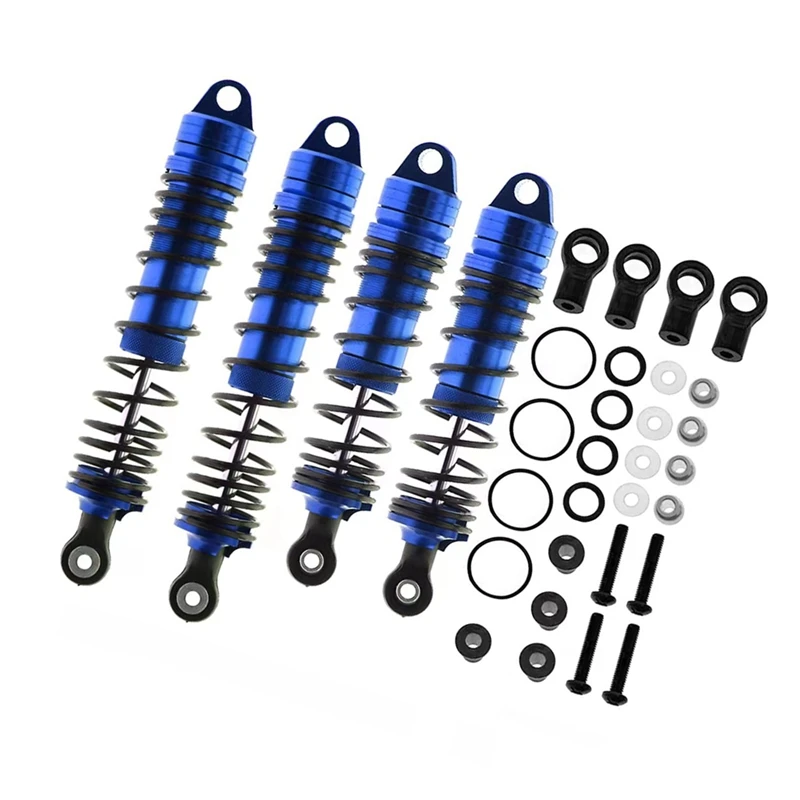 4Pcs Metal Front And Rear Shock Absorber For Traxxas Slash 4X4 VXL 2WD Rustler Hoss Stampede 1/10 RC Car Upgrade Parts