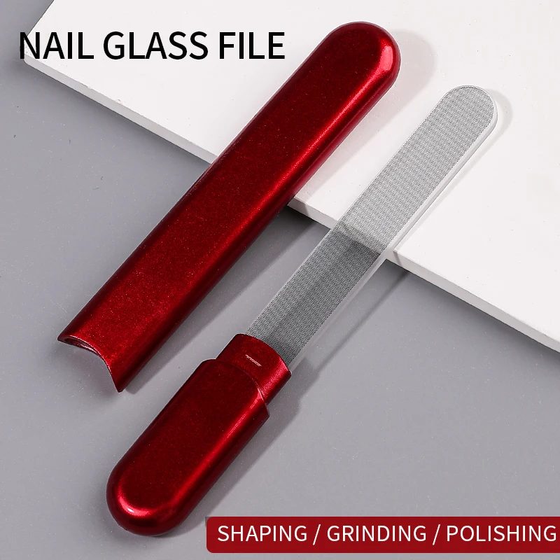 Professional Glass Nail File Buffer Nano - Supplies Stylist Tech Manicure Accessories Tools Material Products