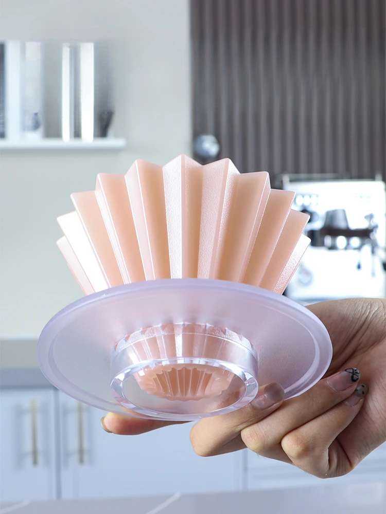 For Hand-brewed coffee single-item resin origami filter cup set