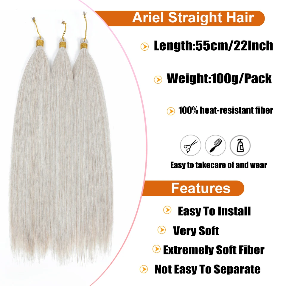 Рисунок 5 - 22 дюйма Ariel прямые вязаные пучки волос 3 шт