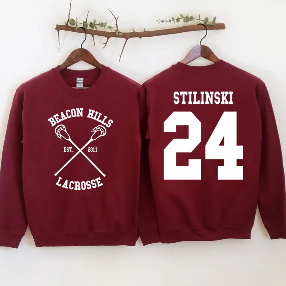 STILINSKI 24 LAHEY 14 MCCALL 11 Sweatshirt Teen Wolf Inspired Hoodie Retro Beacon Hills Stilinski 24 Tv Show Crewneck Sweatshirt