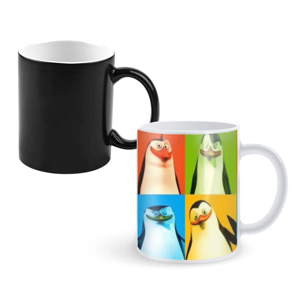 

Madagascar Jungle Safari Coffee Mugs And Mug Creative Color Change Tea Cup Ceramic Milk Cups Novelty Interesting Gifts