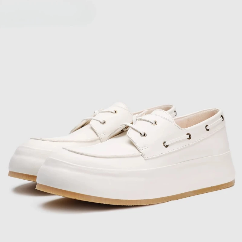 

Британская парусиновая обувь из конской кожи для мужчин и женщин, дышащая повседневная обувь из натуральной кожи, удобные лоферы, туфли для пар