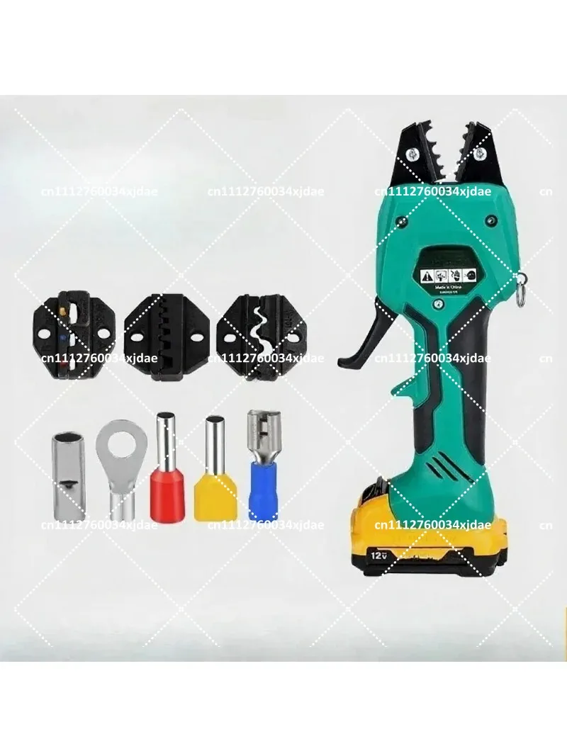 50ML Electric Rechargeable Pre-Insulated Terminal Crimper Bare Tube Cold Crimping Pliers Tool