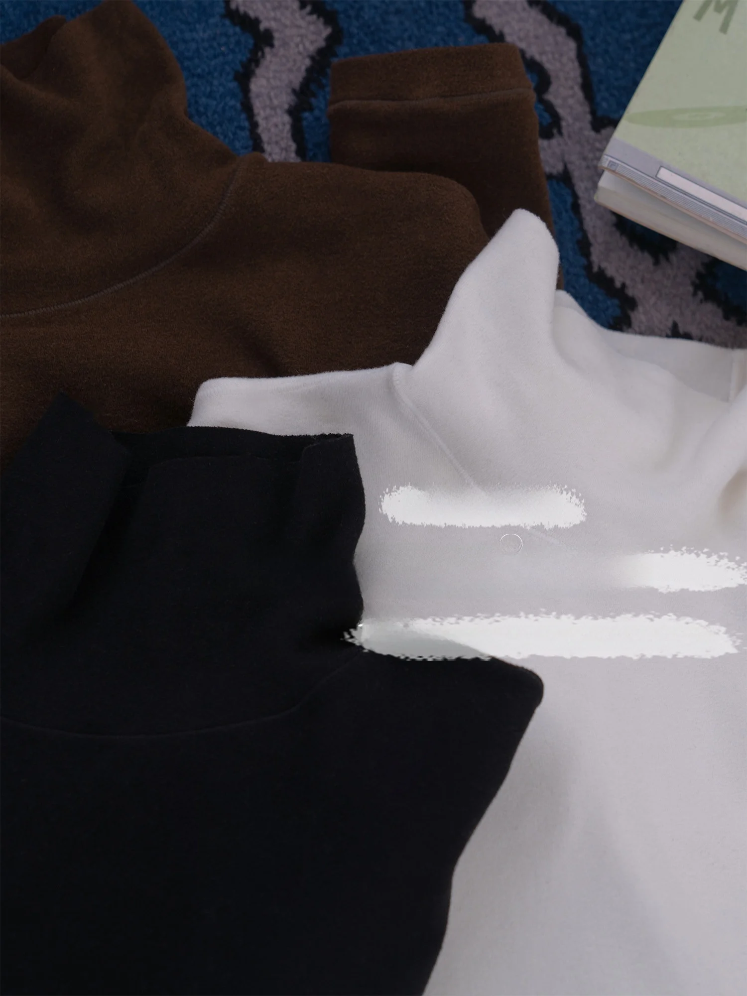 

Женская приталенная шерстяная футболка DingDongMa с высоким воротником, пушистой текстурой, подчеркивающая талию, с длинным рукавом