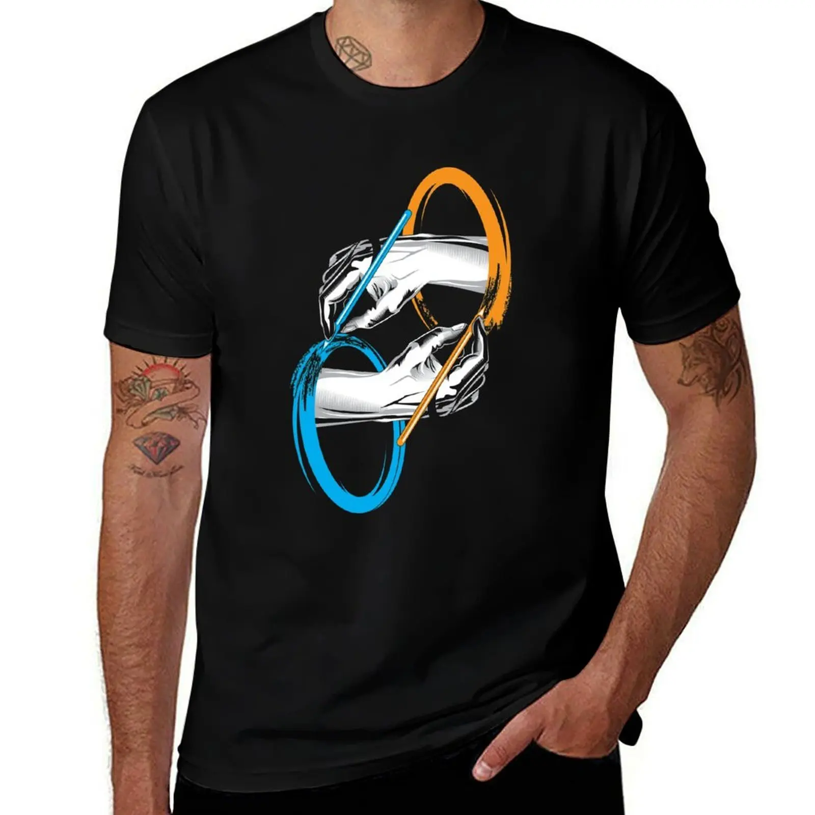 Drawing portals T-Shirt Basic Tee Shirt for Everyday Outfit T-Shirt