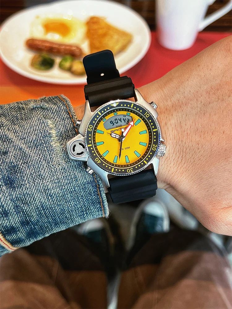 Новые подростковые винтажные модные крутые многофункциональные электронные часы Millennium с двойным дисплеем для занятий спортом на открытом воздухе