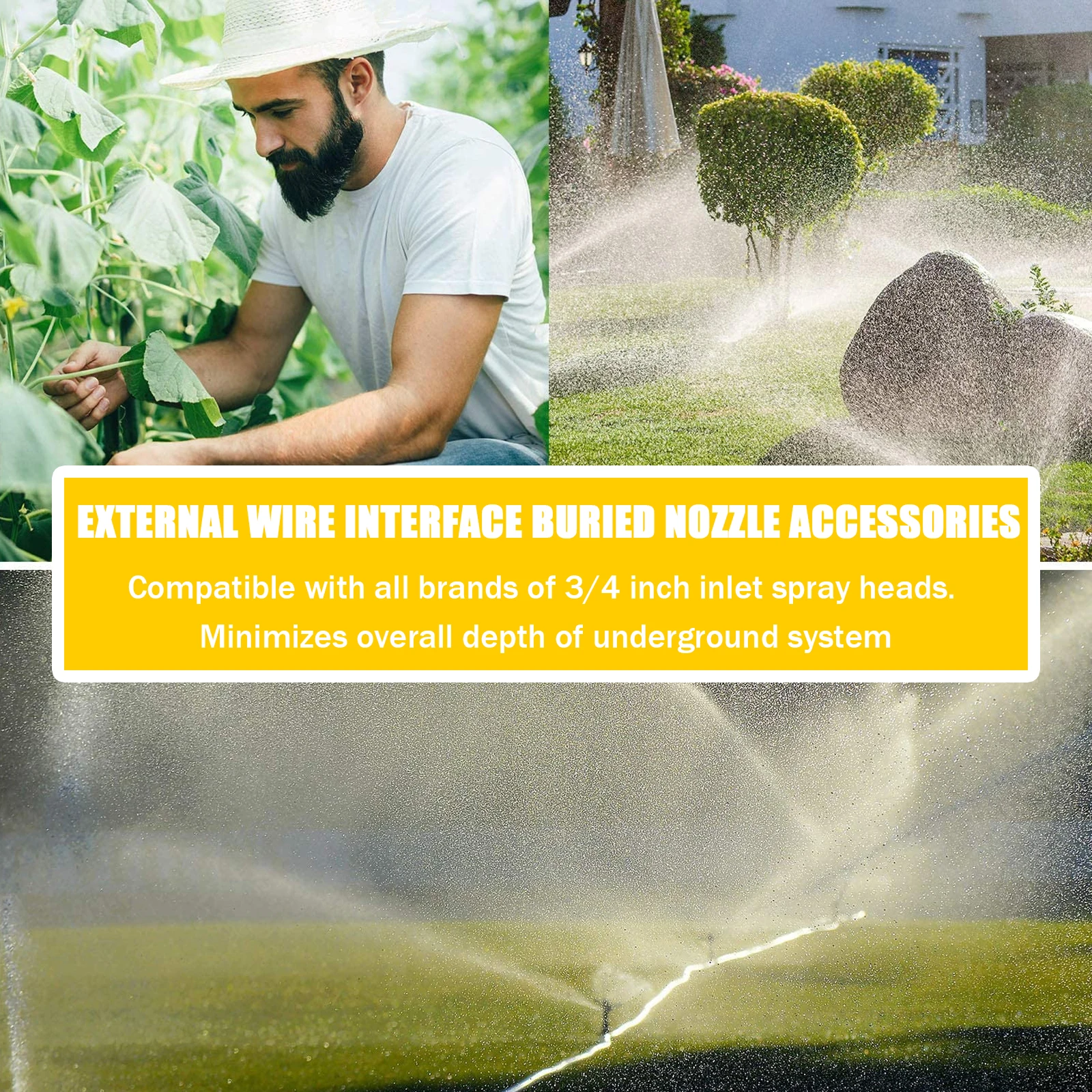 

5pcs Sprinkler Fittings Durable Swing Joint Male Threaded Assembly Support Arm High Quality Material Practical Design Easy