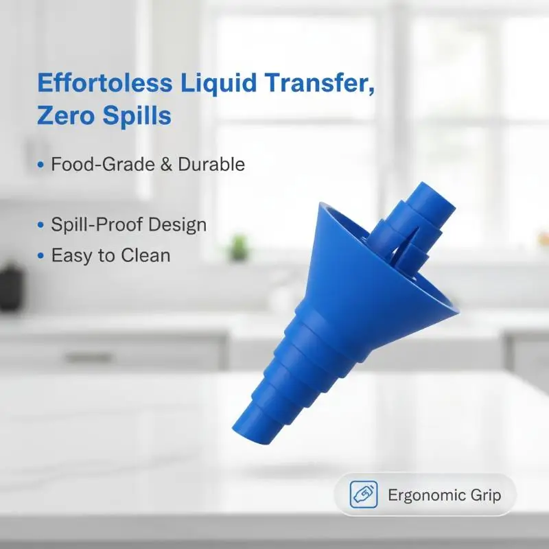 Bottle Funnel Adapter Liquid Transfer Connector Oil Detergent Soap Fluid Pouring