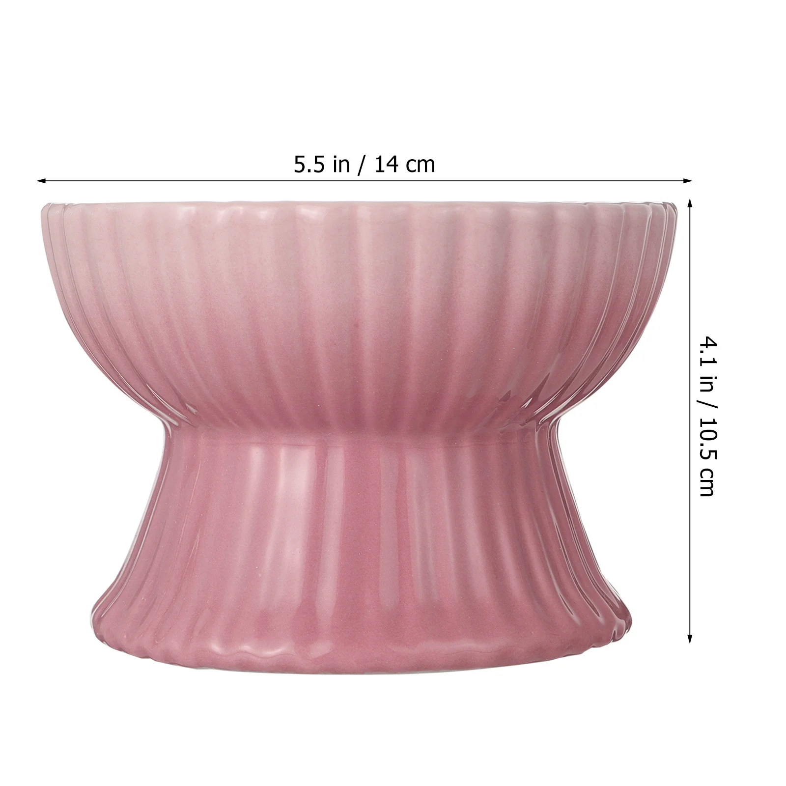 

Elevated Pet Bowl Ceramic Cat Dog Feeder Large Capacity for Daily Nutrition Support Long Term Use Convenient Cleaning Process