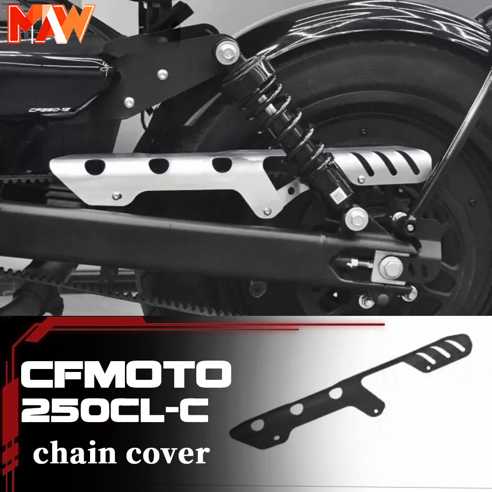 Chain guard, chain guard, belt cover for CFMOTO 250CL-C stainless steel CF 450clc