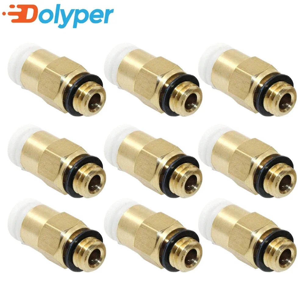 3/6/9pcs 3D Printer Parts Pneumatic Fittings Joint KJH04-M6 SMC Connector Quick Coupler for Creality Anycubic Cr10 Ender3 Series