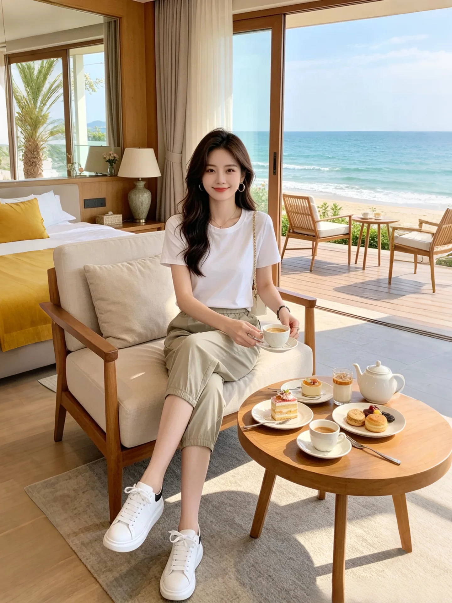 High Waist Casual Pants Women's Fashionable 2026 Summer New Style Slimming Straight Leg Trousers Versatile Comfortable Breath...