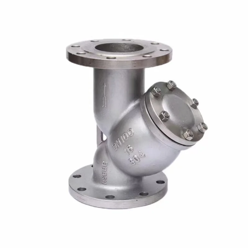 GL41W Series Y Strainer 304 316L Stainless Steel Flange Connection Anti-corrosion Pipe Filter