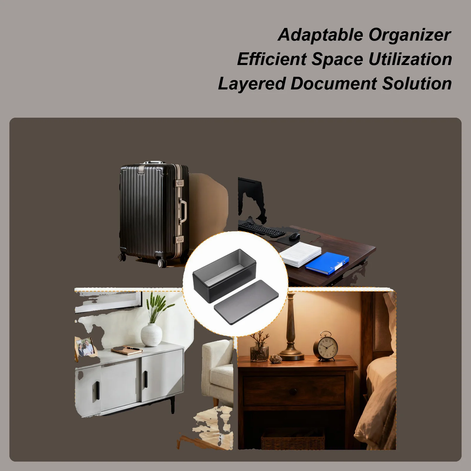 

Money Box Portable Security Organizer Currency Tray Money Holder Case For Currency Bills Jewelry Keys Tickets Home Office Daily