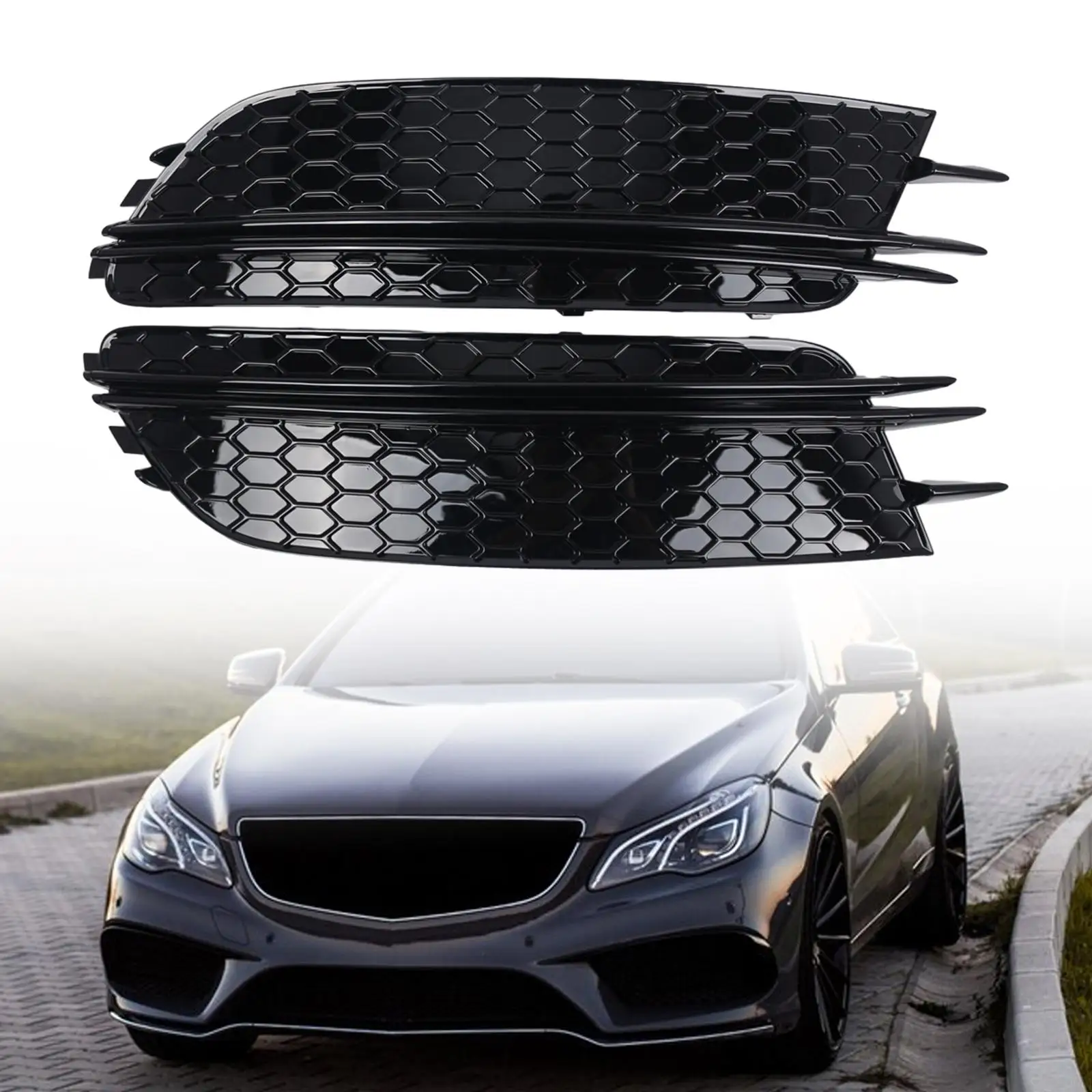 

Bumper Lower Grilles High Performance Direct Replacement Practical for A6 C7 12-15 Bumper Grid Cover Bezel for Car Fittings