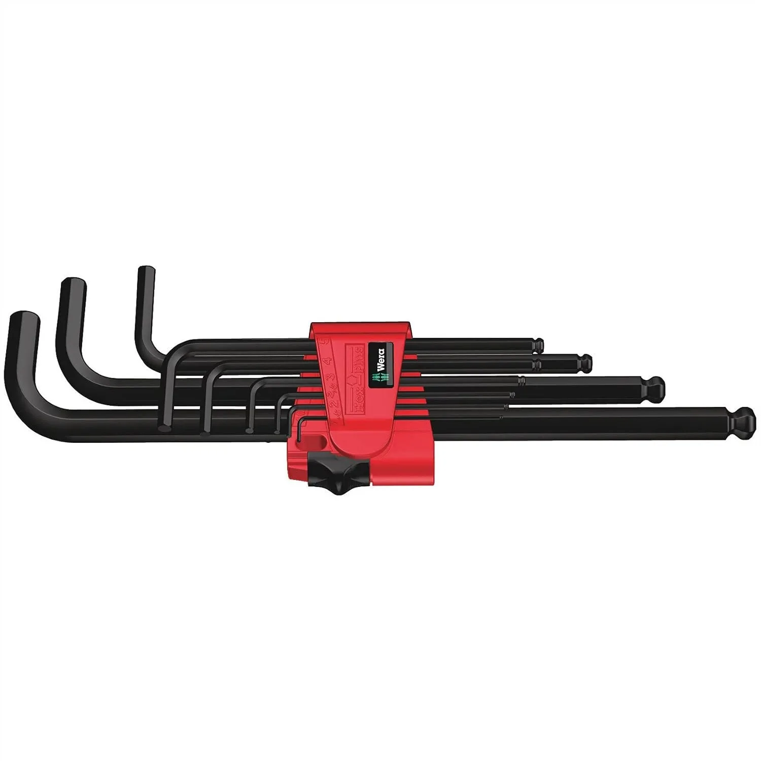 

9 Piece Hex Key Set with Ballpoint and Hex-Plus, BlackLaser Hardened Blades for Corrosion Protection