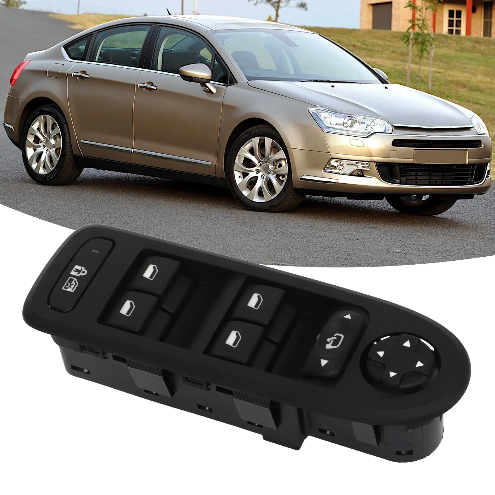 

96644917XT Стекло 96631328XT Быстродействующая чувствительная кнопка управления окном Замена главной кнопки для 308 I 508 6490QY