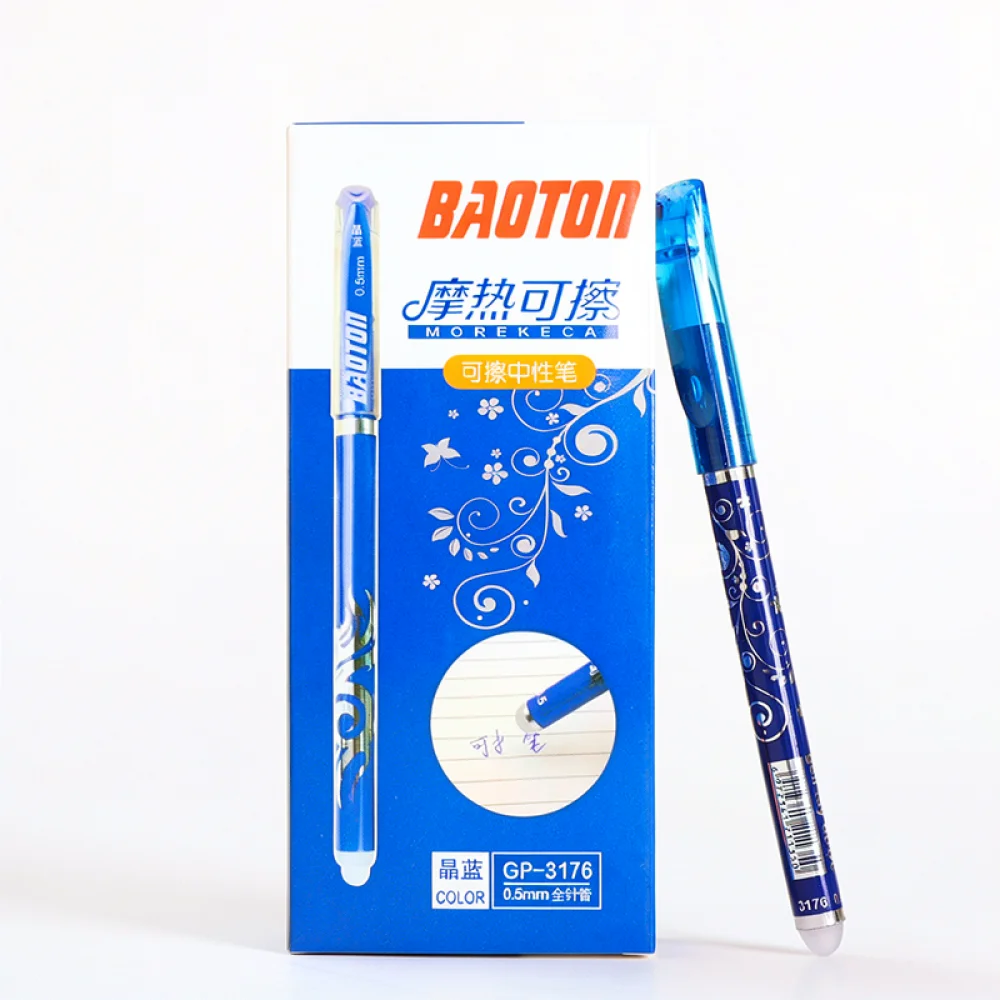 Creative Erasable Gel Pen Chinese Style 05mm Tip For Huamucaoshu Office School Writing Stationery Product