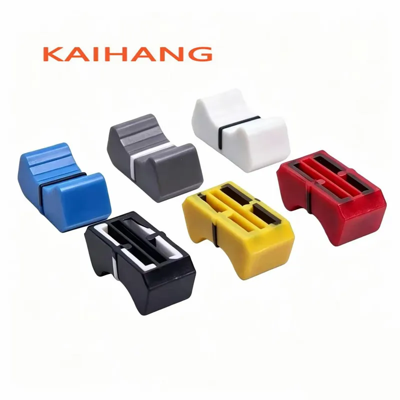10PCS 1X18MM T Handle Fader Knob Audio Mixer Straight Slide Push Rod Cap Tiger Quartz Lighting Console Volume Replacement Knob
