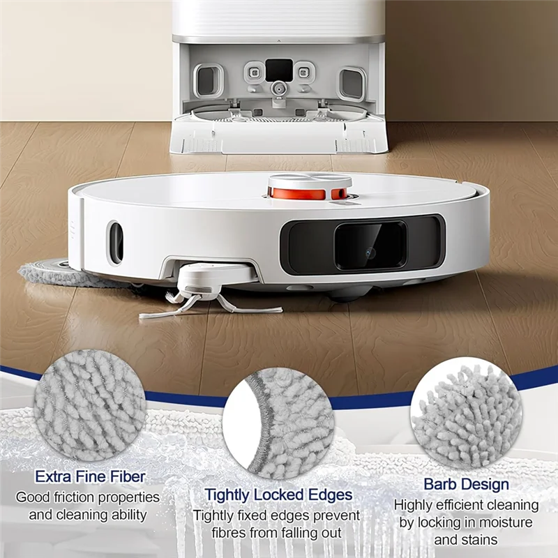B59B-Mop Pads For Dreame L10s Ultra / L10 Ultra / L20 Ultra / L10s Pro Ultra Heat / X40 Ultra X10+ / X20+ Vacuum Cleaner Part