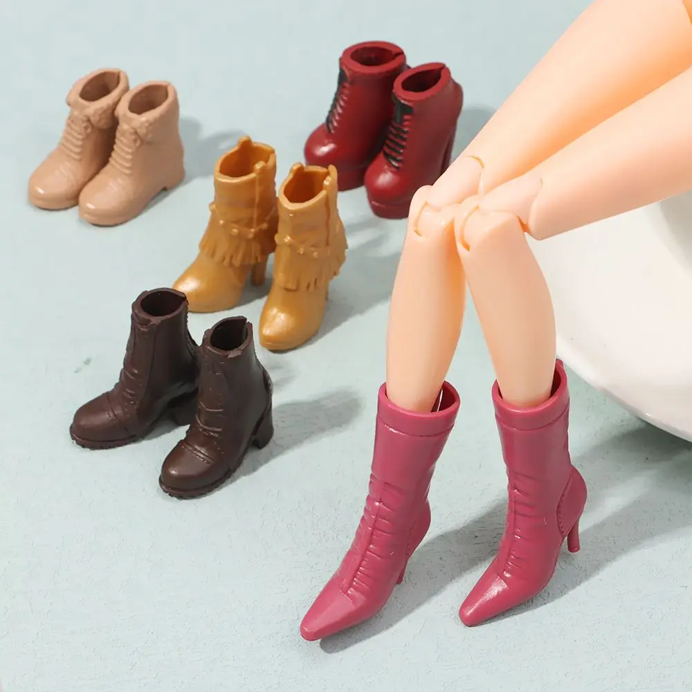 1Pair 30CM Doll Shoes 1/6 BJD Dolls Boot Plastic Fashion Long Knees Boots Female Doll Accessories