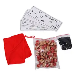 Lottery Bingo Game Russian Lotto Game Bingo Game Set for Friends Kids Family