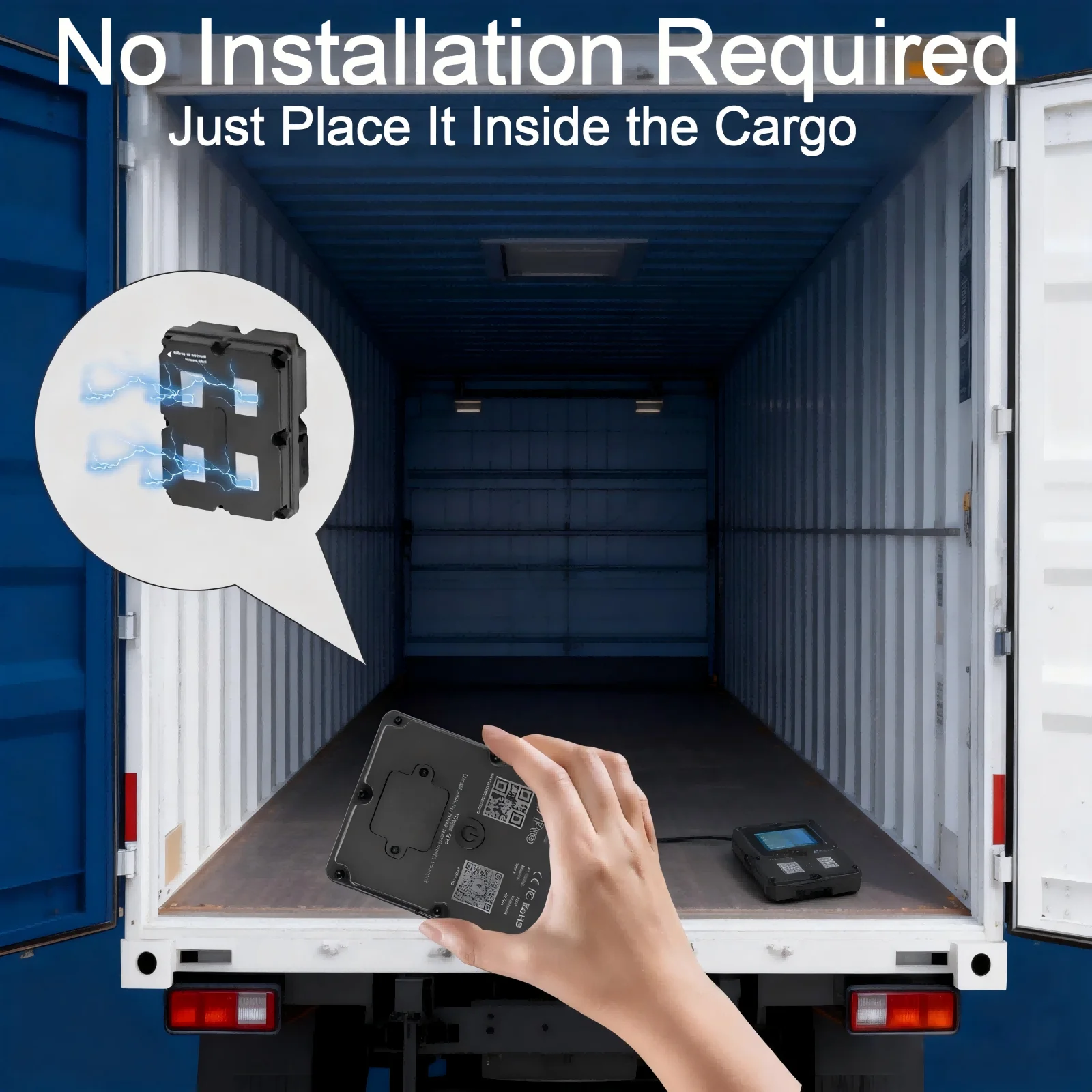4G GPS Tracker for Cargo & Transport, Real-Time Shipment Tracking, 30+ Days Battery, Portable Wireless GPS with Alerts view 4