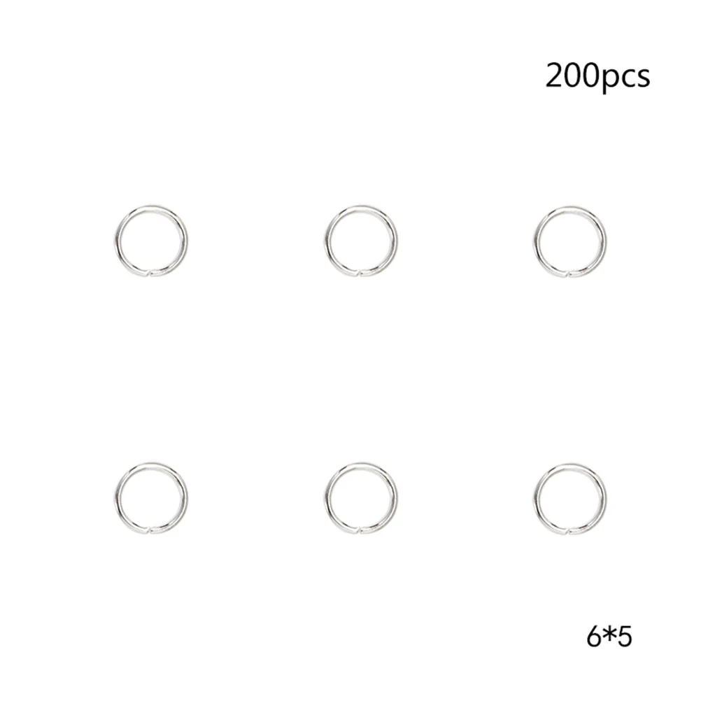 

200 Pcs Key Ring Chain Rings Circle Accessories Open for Jewelry Bag Buckle Split