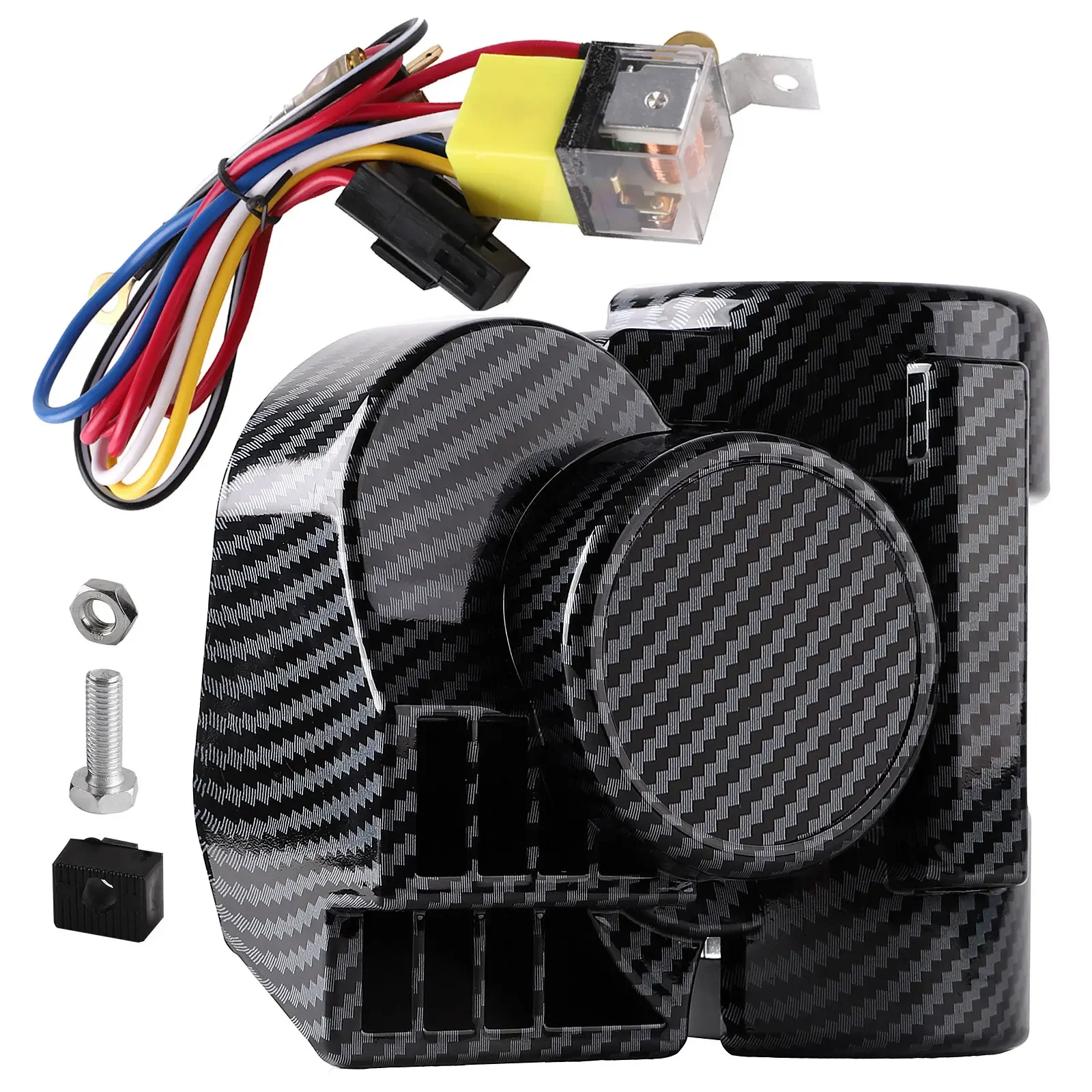Super Loud 12V Air Horn Kit 120DB with Compressor Universal Motorcycle Truck Car Horn