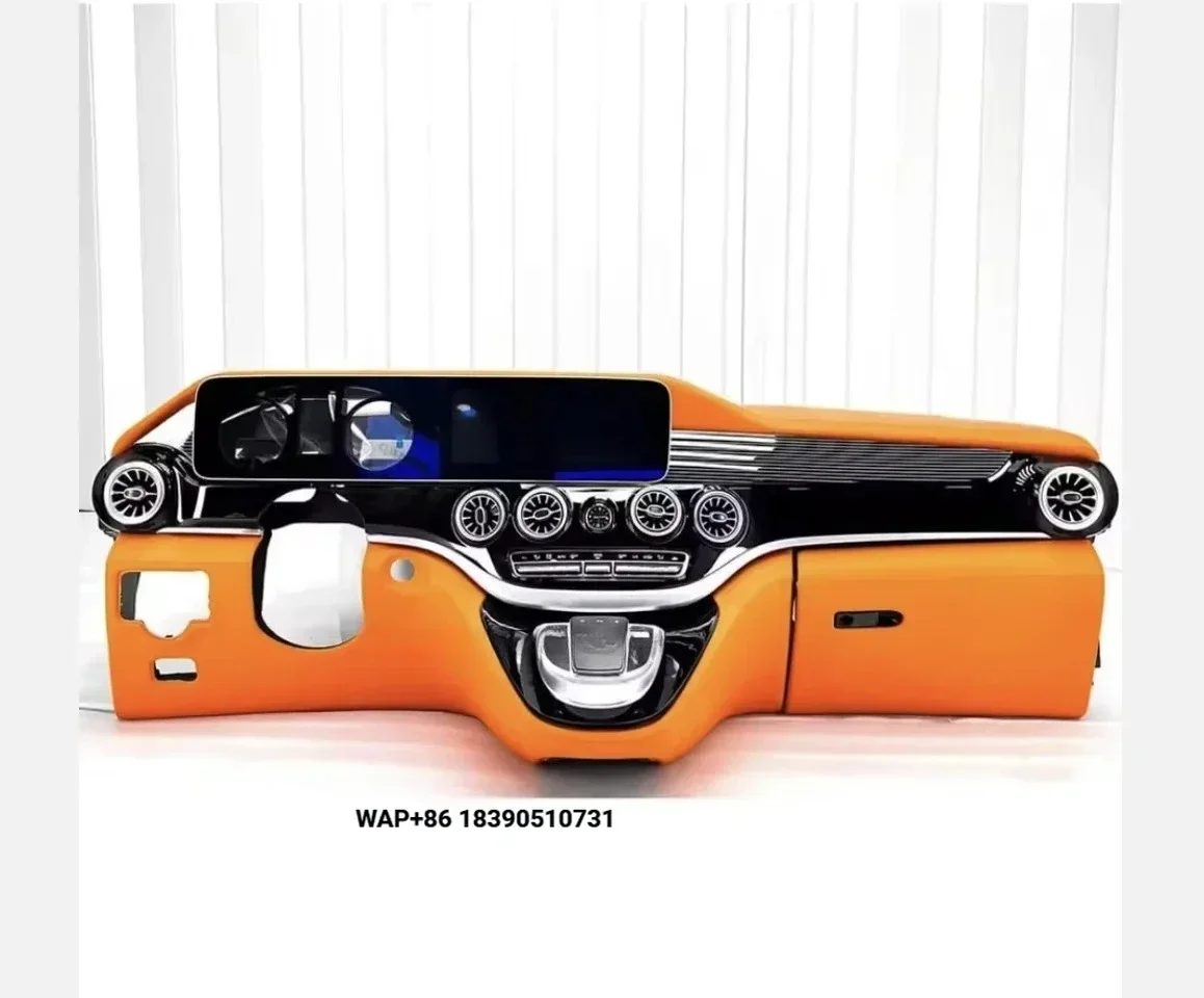 Style V Class Vito Luxury Interior Dashboard Center Console Business Design Style Leather Interior Kits