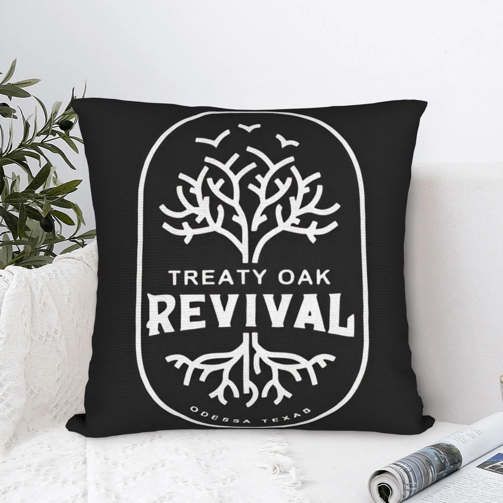 Country Music Band Treaty Oak Revival Pillow Case  Soft Pillow Cover For Sofa Bedroom Home Decor Morden Pillowcases